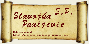 Slavojka Pauljević vizit kartica